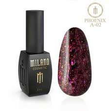 Гель-лак Milano 8ml PHOENIX(Феникс) № A-02